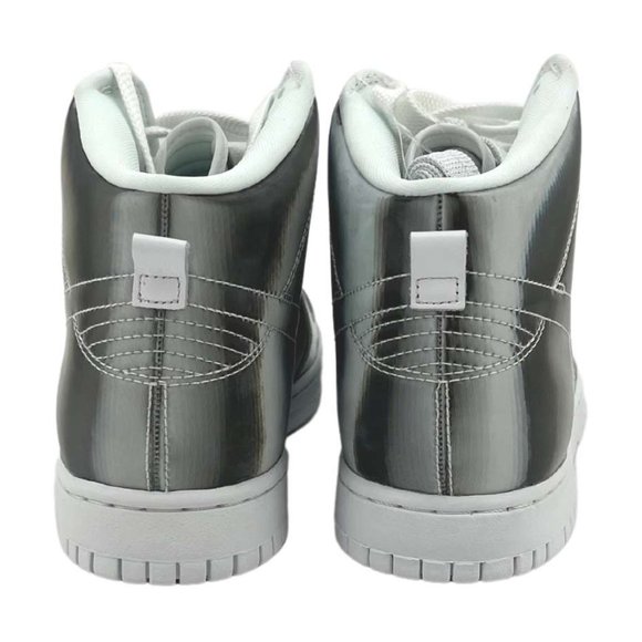 Nike | Men's Dunk HI/C Basketball Shoes | Grey & White | Size 10 - Picture 5 of 6